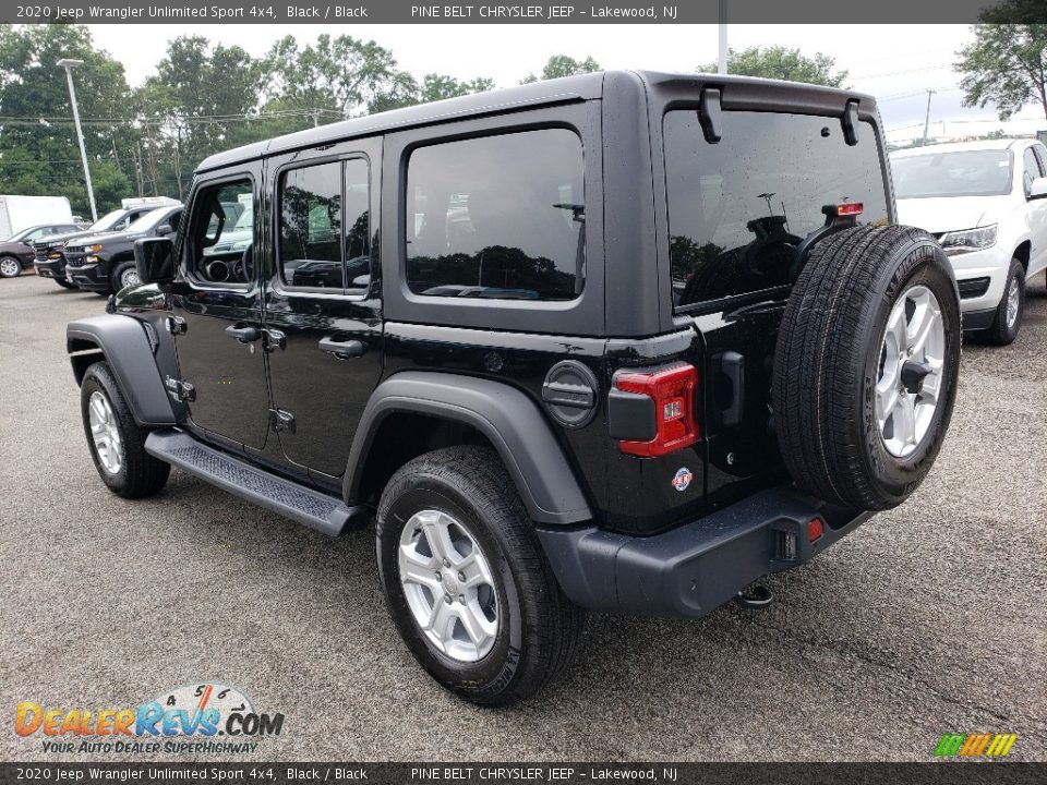 2020 Jeep Wrangler Unlimited Sport 4x4 Black / Black Photo #4