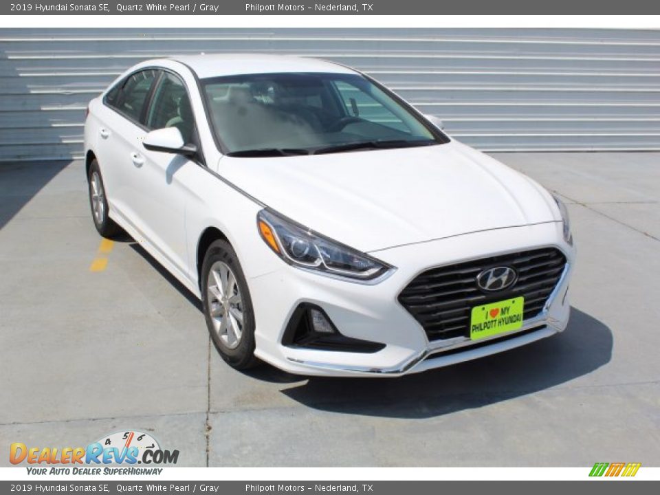2019 Hyundai Sonata SE Quartz White Pearl / Gray Photo #2