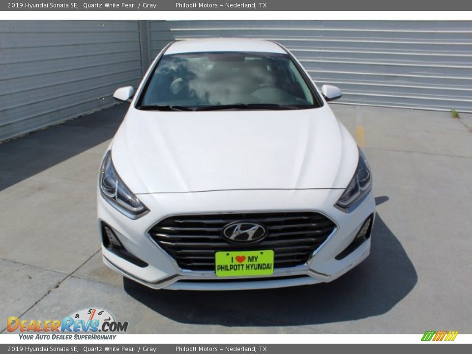 2019 Hyundai Sonata SE Quartz White Pearl / Gray Photo #3