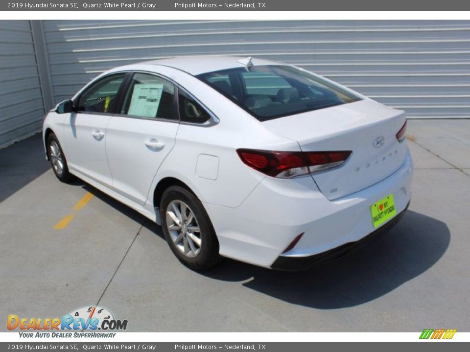 2019 Hyundai Sonata SE Quartz White Pearl / Gray Photo #7