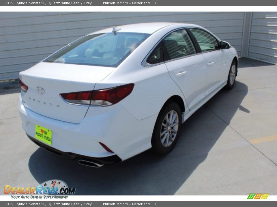 2019 Hyundai Sonata SE Quartz White Pearl / Gray Photo #9