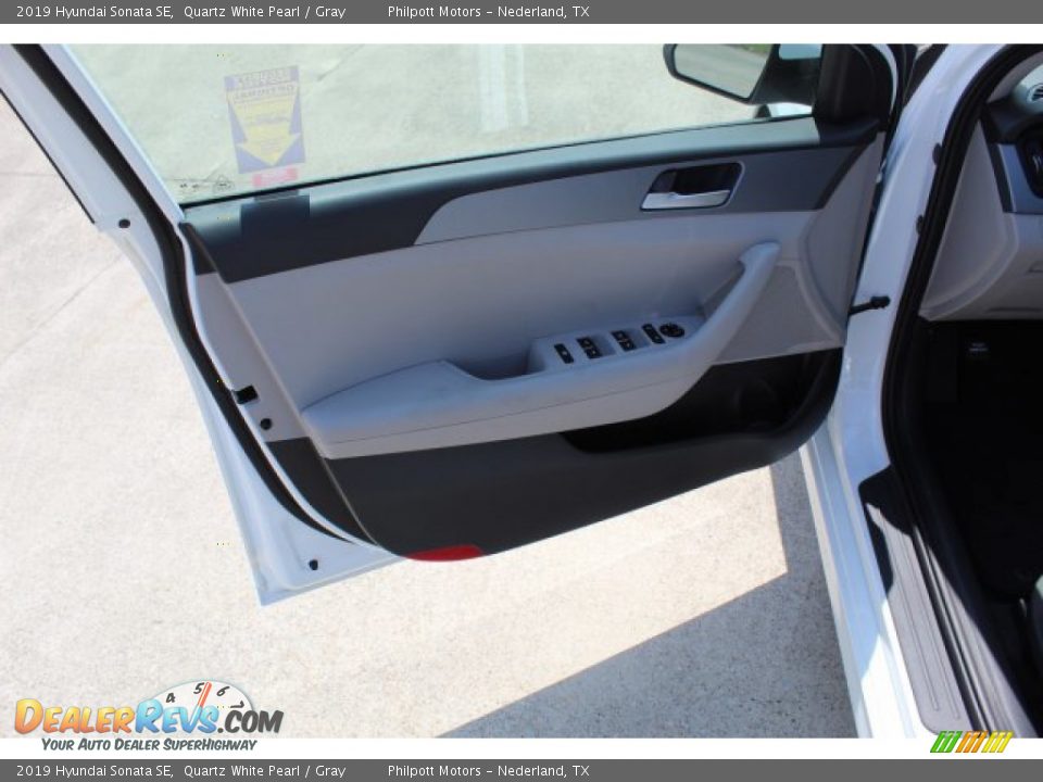 2019 Hyundai Sonata SE Quartz White Pearl / Gray Photo #10
