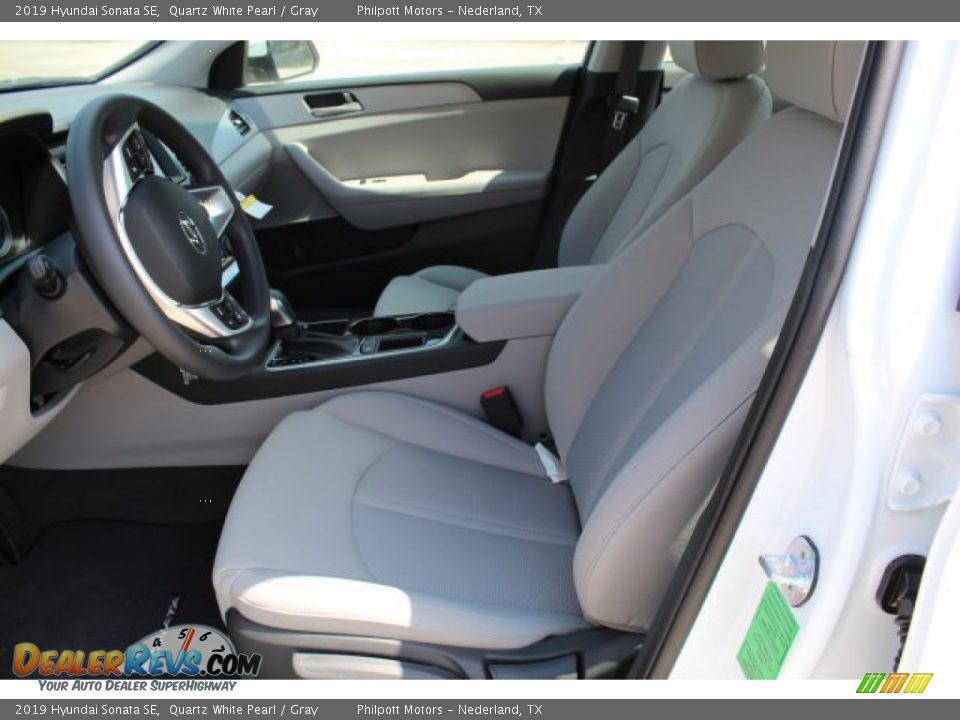 2019 Hyundai Sonata SE Quartz White Pearl / Gray Photo #11