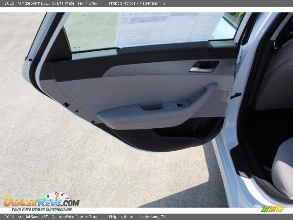 2019 Hyundai Sonata SE Quartz White Pearl / Gray Photo #12