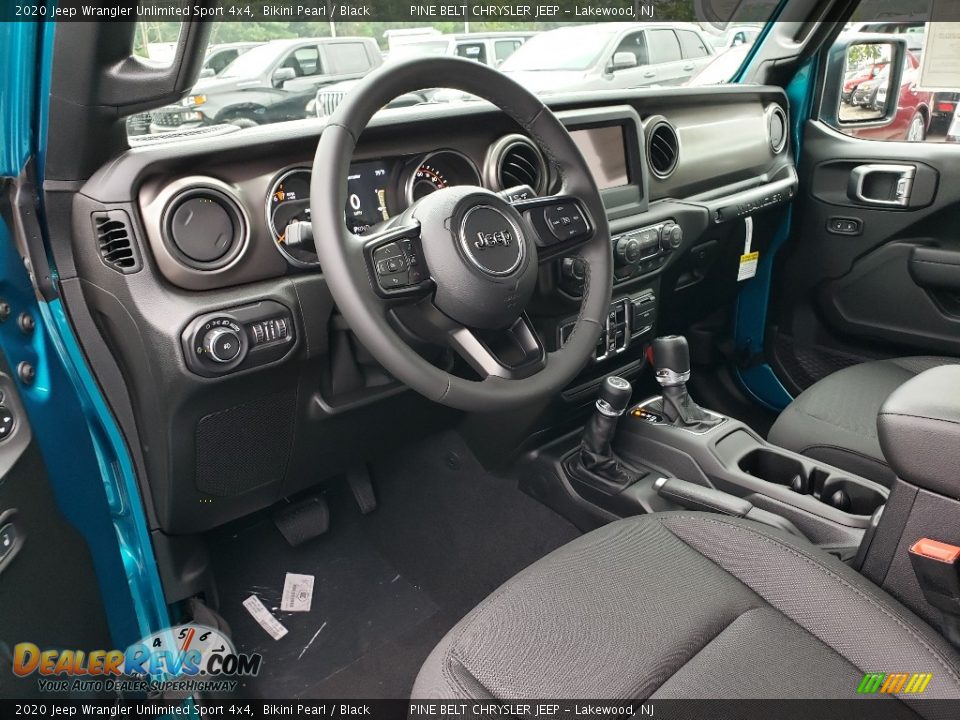 Black Interior - 2020 Jeep Wrangler Unlimited Sport 4x4 Photo #7