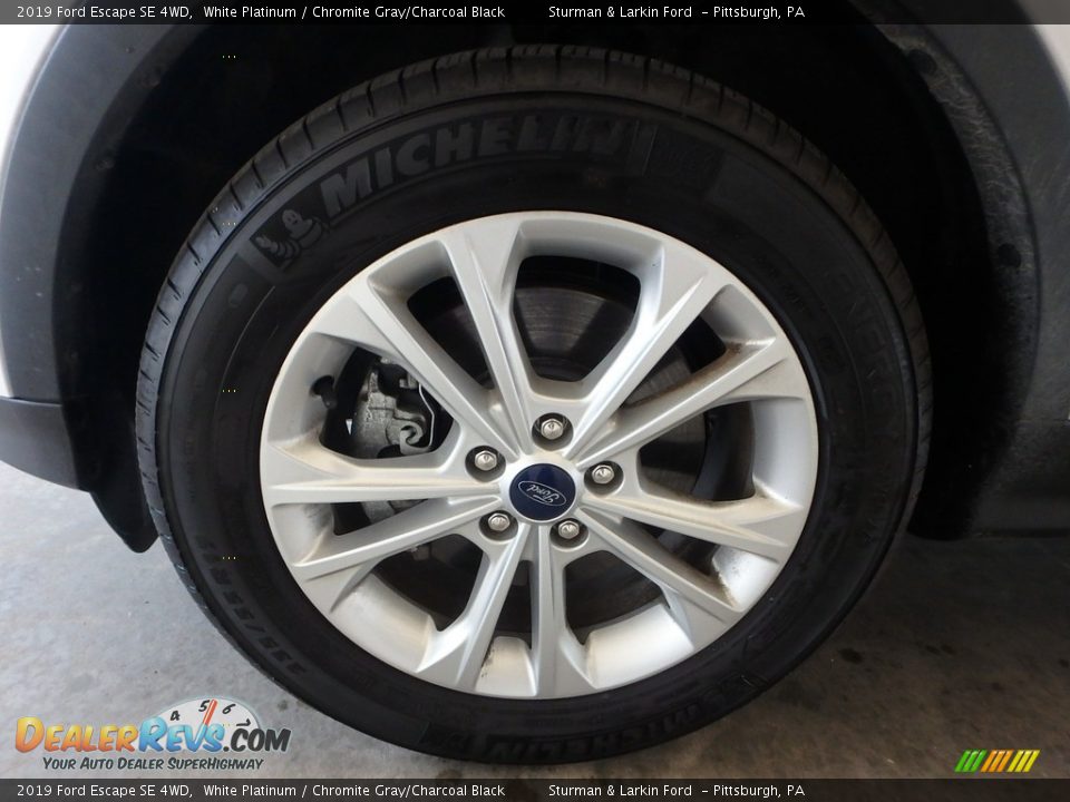2019 Ford Escape SE 4WD White Platinum / Chromite Gray/Charcoal Black Photo #6