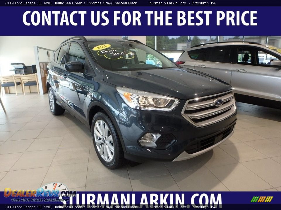 2019 Ford Escape SEL 4WD Baltic Sea Green / Chromite Gray/Charcoal Black Photo #1
