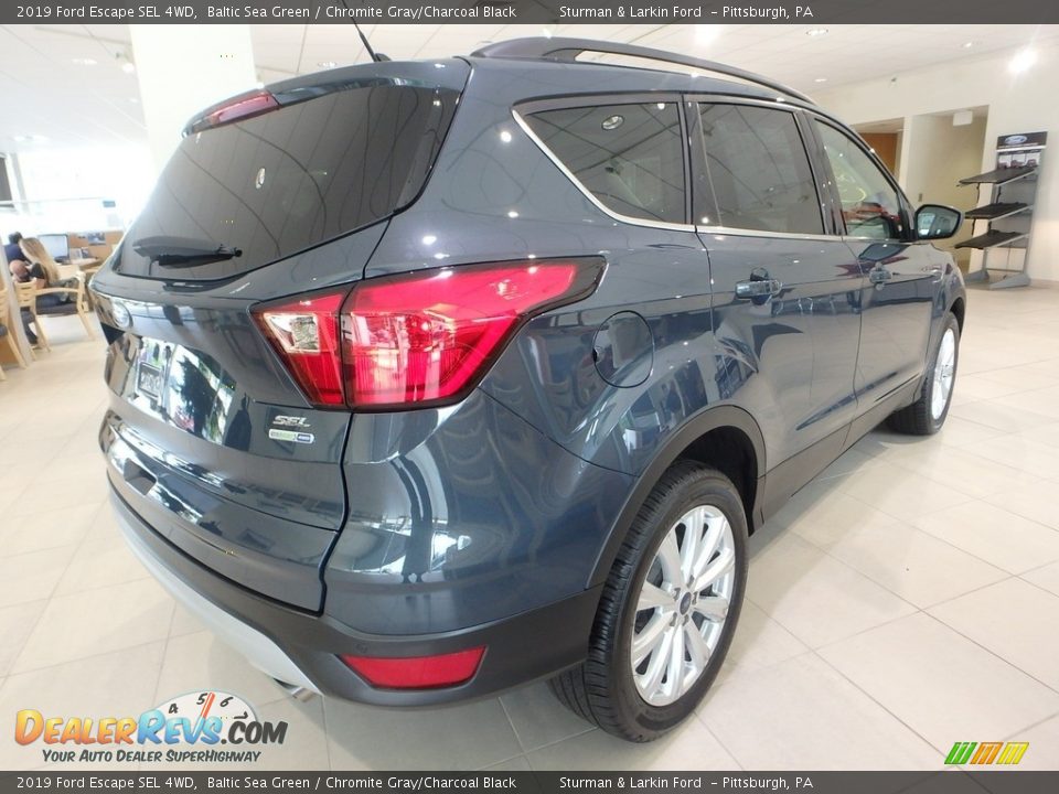2019 Ford Escape SEL 4WD Baltic Sea Green / Chromite Gray/Charcoal Black Photo #2