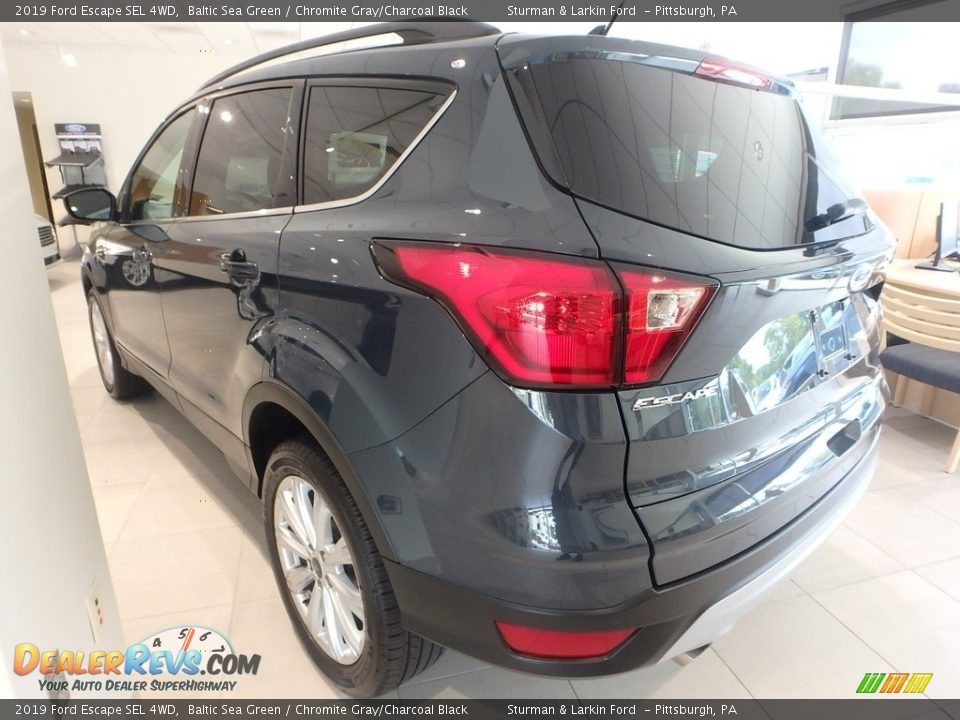2019 Ford Escape SEL 4WD Baltic Sea Green / Chromite Gray/Charcoal Black Photo #4