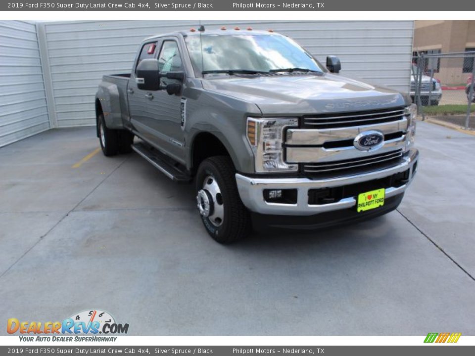 2019 Ford F350 Super Duty Lariat Crew Cab 4x4 Silver Spruce / Black Photo #2