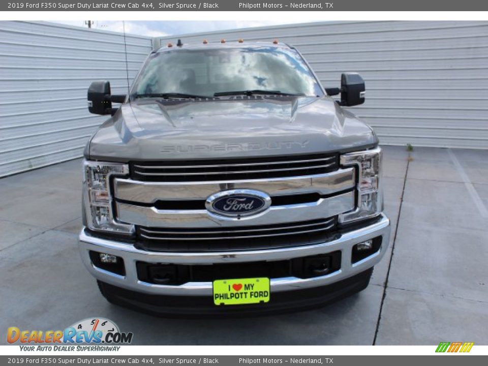 2019 Ford F350 Super Duty Lariat Crew Cab 4x4 Silver Spruce / Black Photo #3