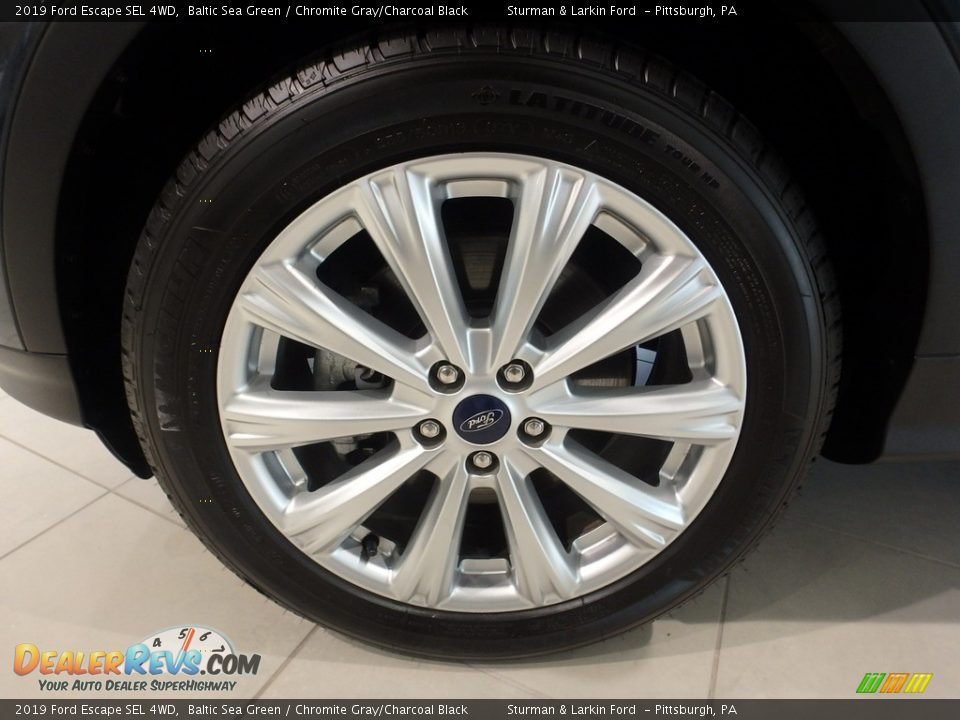 2019 Ford Escape SEL 4WD Baltic Sea Green / Chromite Gray/Charcoal Black Photo #6
