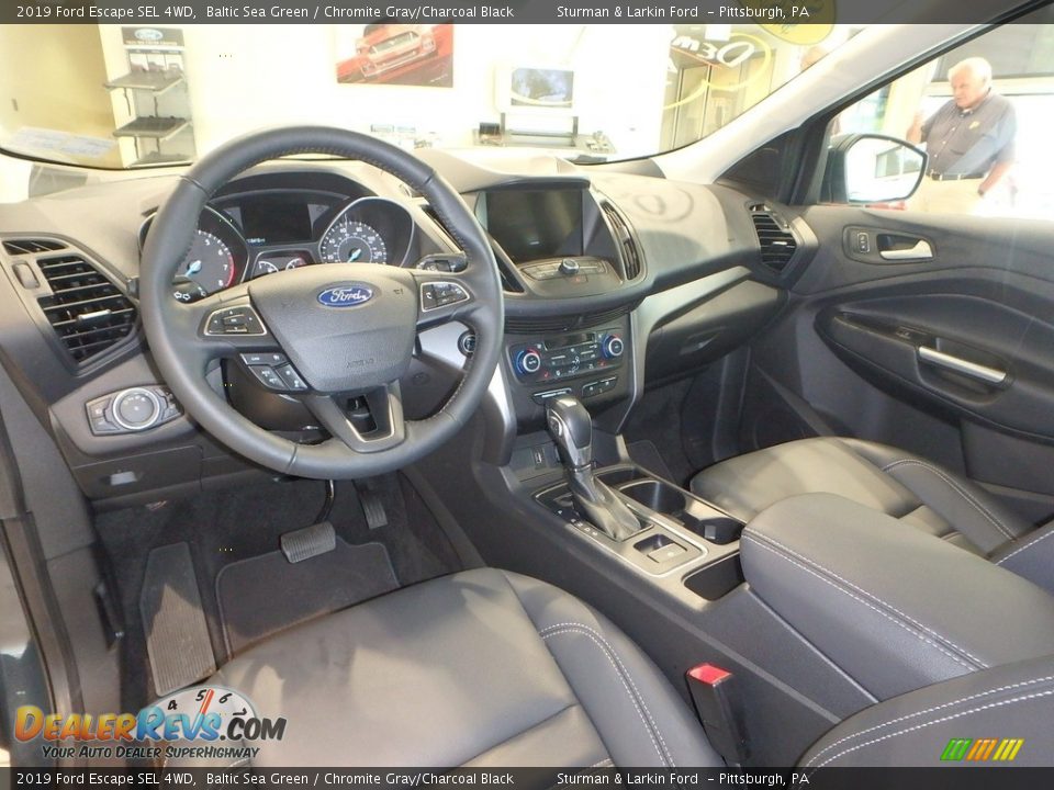 2019 Ford Escape SEL 4WD Baltic Sea Green / Chromite Gray/Charcoal Black Photo #9