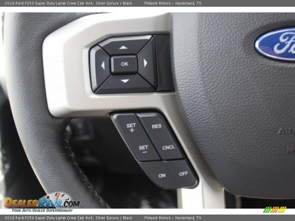 2019 Ford F350 Super Duty Lariat Crew Cab 4x4 Silver Spruce / Black Photo #13