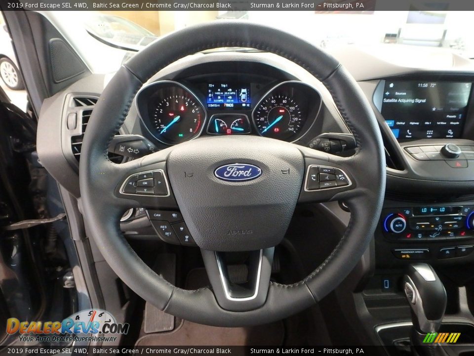 2019 Ford Escape SEL 4WD Baltic Sea Green / Chromite Gray/Charcoal Black Photo #14