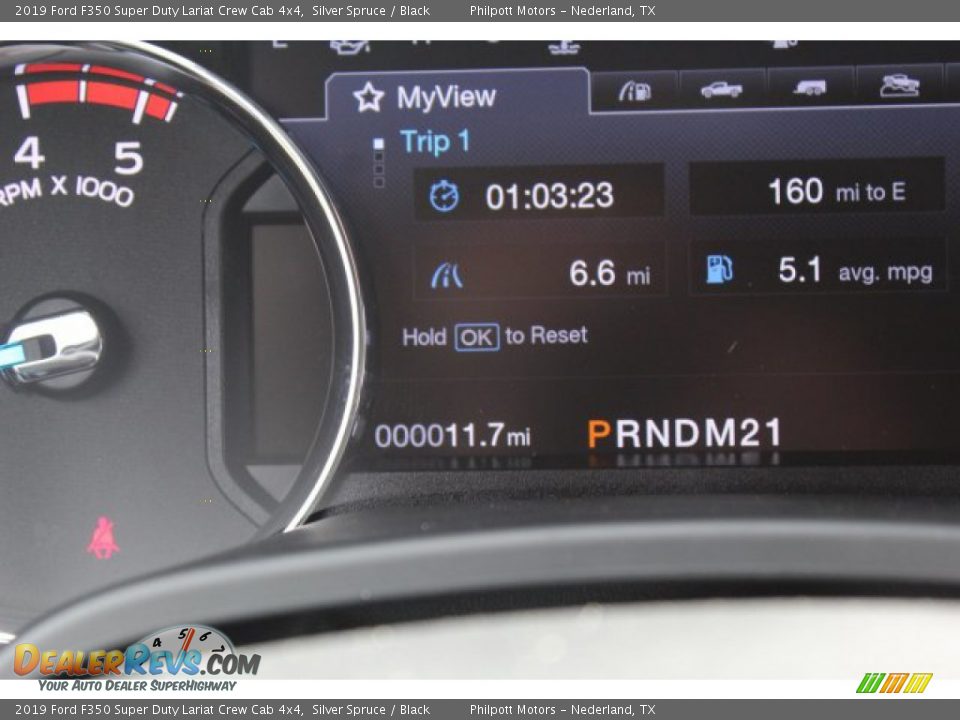 2019 Ford F350 Super Duty Lariat Crew Cab 4x4 Silver Spruce / Black Photo #16