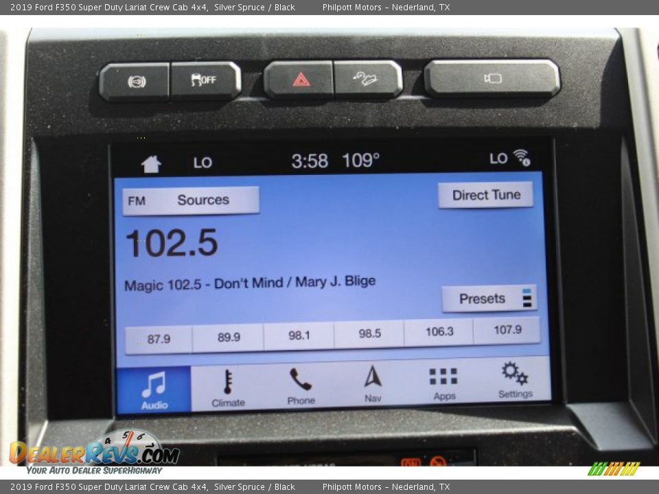 2019 Ford F350 Super Duty Lariat Crew Cab 4x4 Silver Spruce / Black Photo #17