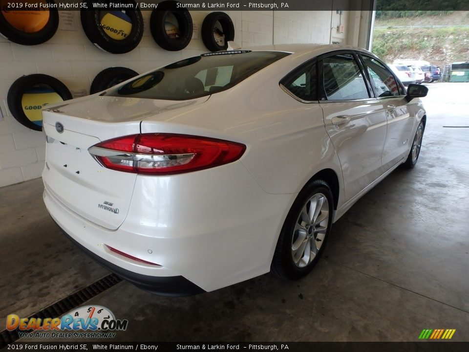 2019 Ford Fusion Hybrid SE White Platinum / Ebony Photo #2