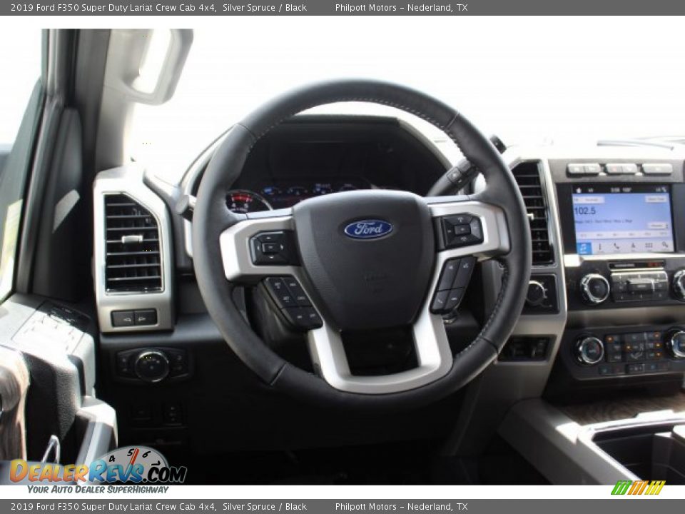 2019 Ford F350 Super Duty Lariat Crew Cab 4x4 Silver Spruce / Black Photo #23
