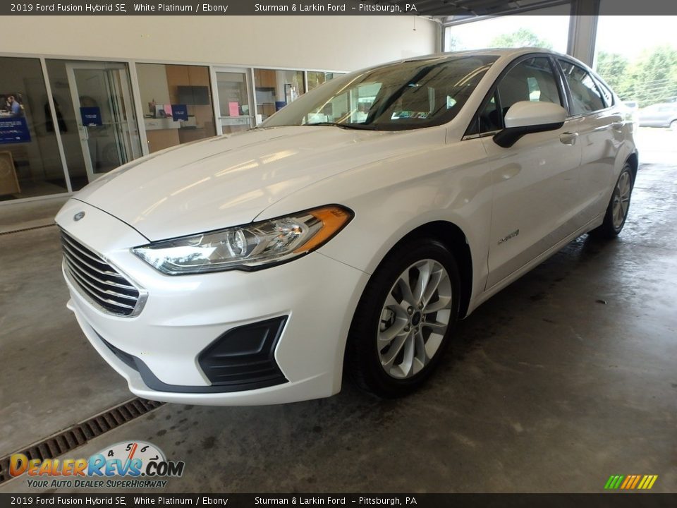 2019 Ford Fusion Hybrid SE White Platinum / Ebony Photo #5