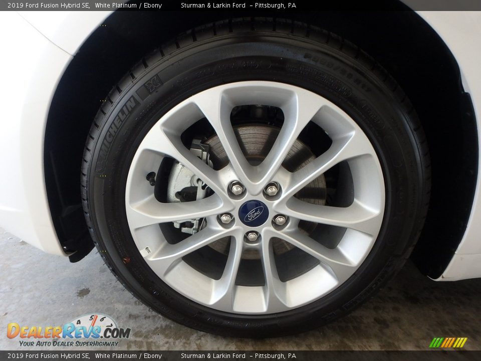2019 Ford Fusion Hybrid SE White Platinum / Ebony Photo #6