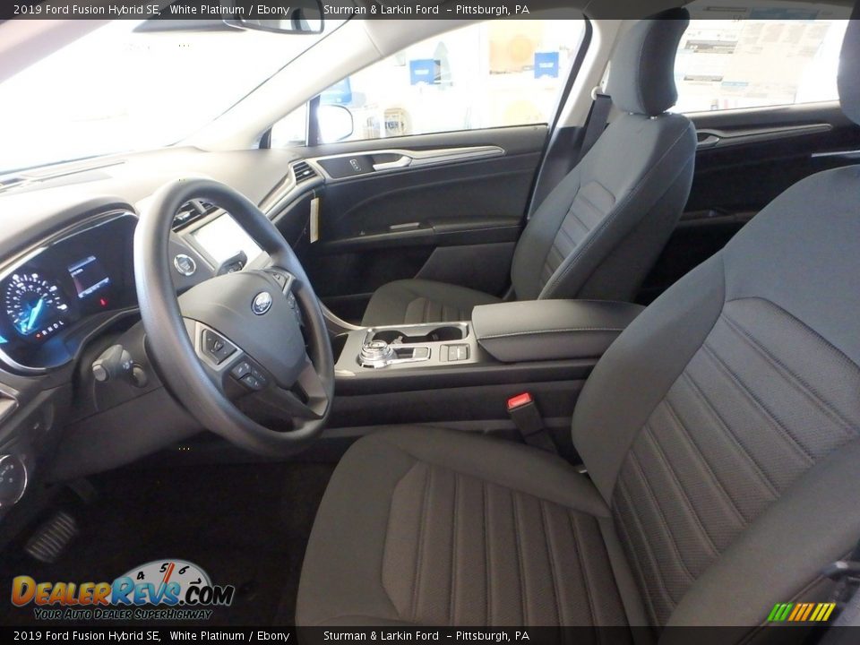 2019 Ford Fusion Hybrid SE White Platinum / Ebony Photo #7