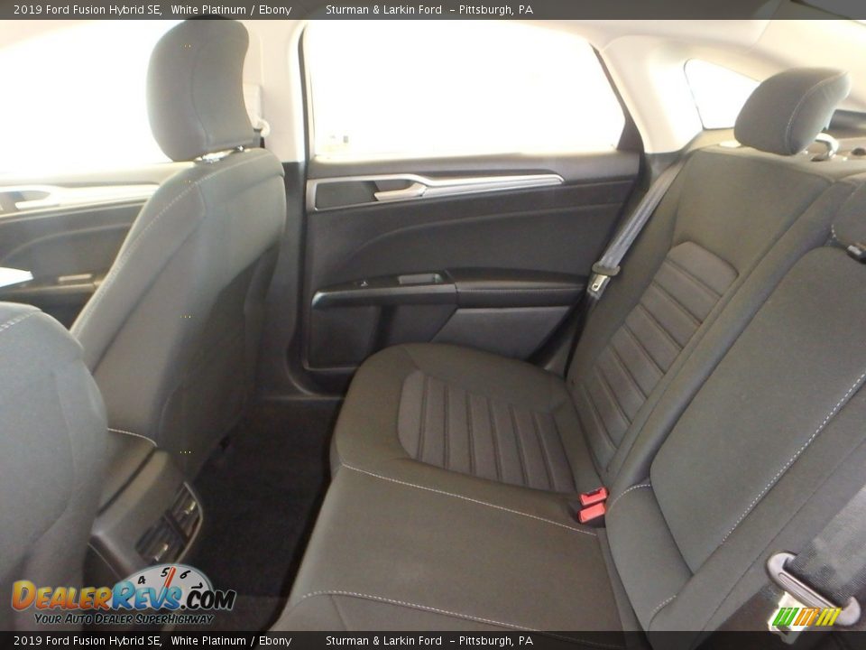 2019 Ford Fusion Hybrid SE White Platinum / Ebony Photo #8