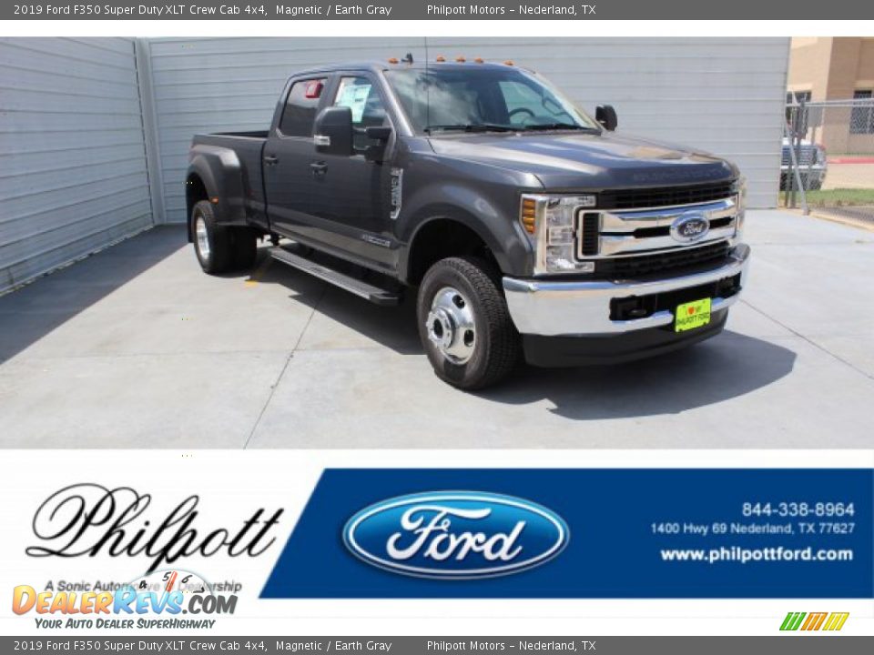 2019 Ford F350 Super Duty XLT Crew Cab 4x4 Magnetic / Earth Gray Photo #1