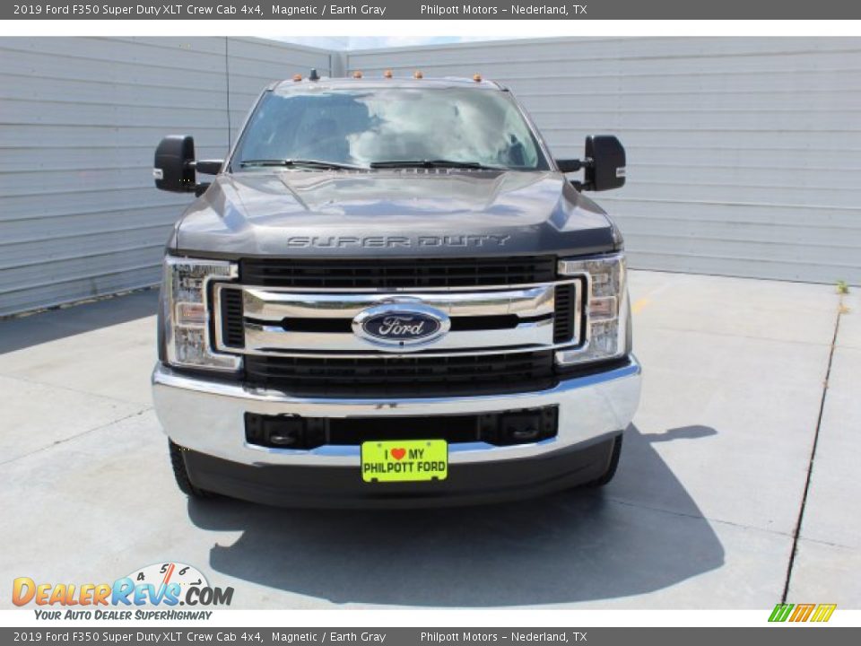 2019 Ford F350 Super Duty XLT Crew Cab 4x4 Magnetic / Earth Gray Photo #3