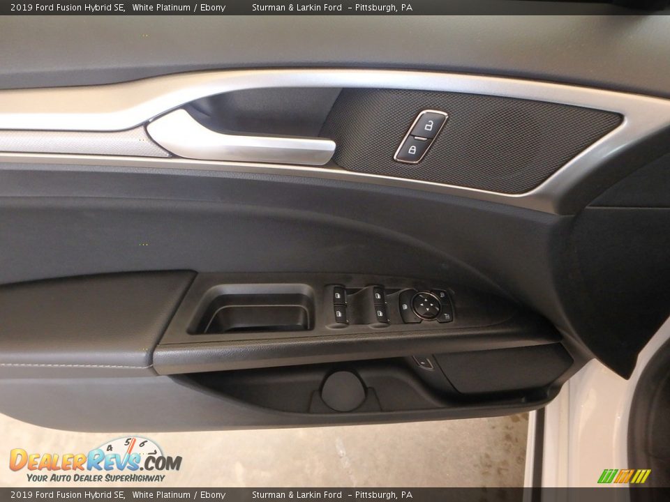 2019 Ford Fusion Hybrid SE White Platinum / Ebony Photo #10