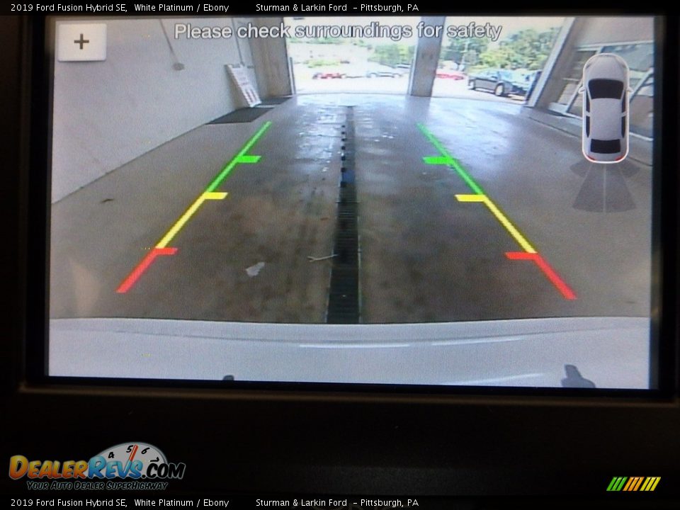 2019 Ford Fusion Hybrid SE White Platinum / Ebony Photo #12
