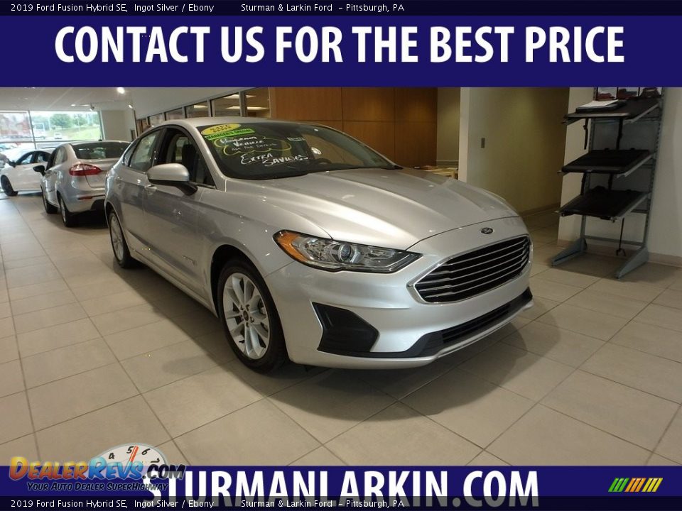 2019 Ford Fusion Hybrid SE Ingot Silver / Ebony Photo #1