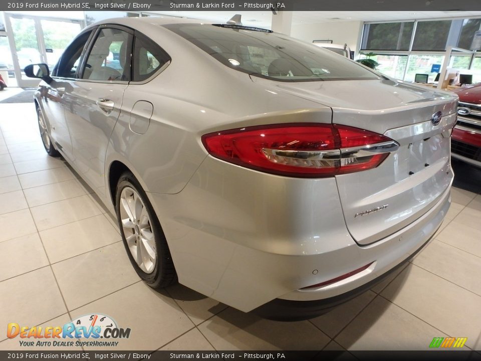 2019 Ford Fusion Hybrid SE Ingot Silver / Ebony Photo #4
