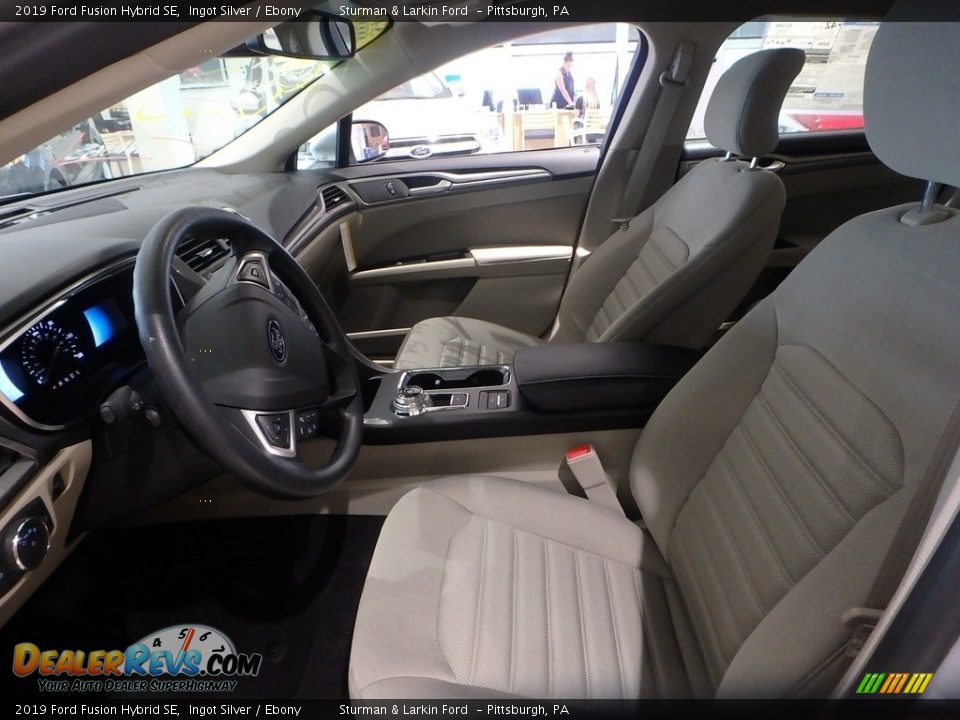 2019 Ford Fusion Hybrid SE Ingot Silver / Ebony Photo #7