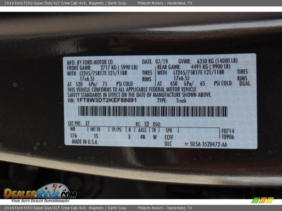 2019 Ford F350 Super Duty XLT Crew Cab 4x4 Magnetic / Earth Gray Photo #24