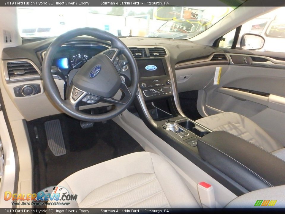 2019 Ford Fusion Hybrid SE Ingot Silver / Ebony Photo #9
