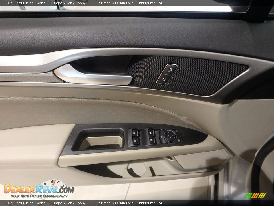 2019 Ford Fusion Hybrid SE Ingot Silver / Ebony Photo #10