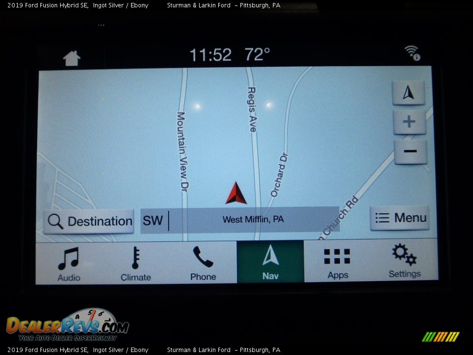 2019 Ford Fusion Hybrid SE Ingot Silver / Ebony Photo #13