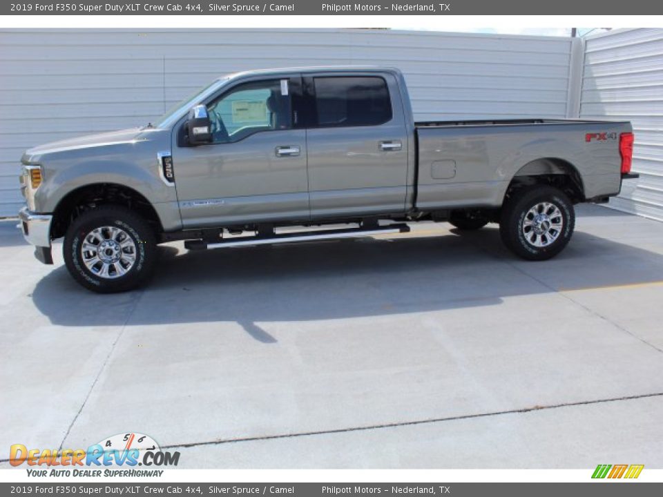 2019 Ford F350 Super Duty XLT Crew Cab 4x4 Silver Spruce / Camel Photo #6