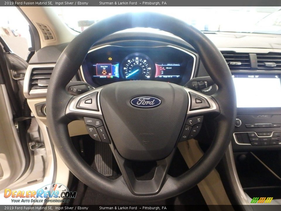 2019 Ford Fusion Hybrid SE Ingot Silver / Ebony Photo #14