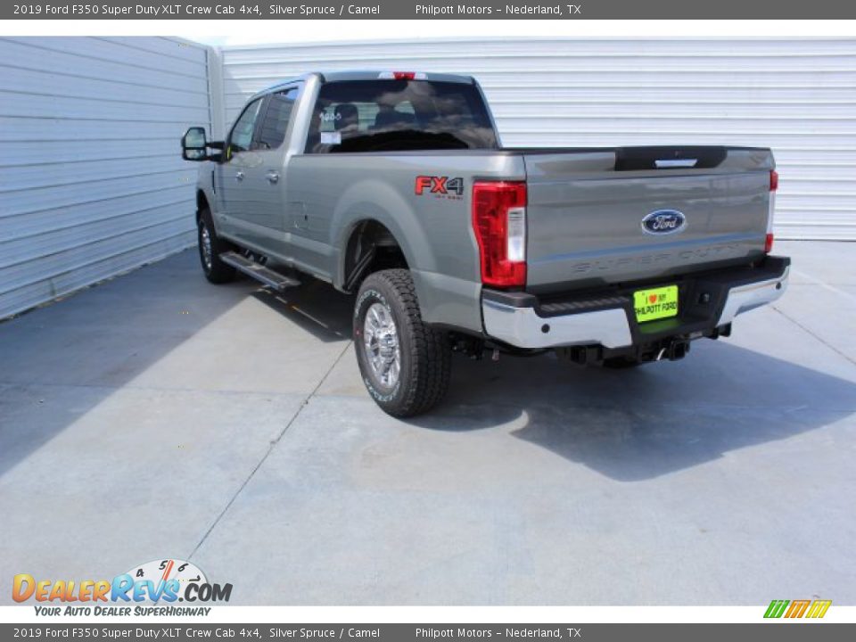 2019 Ford F350 Super Duty XLT Crew Cab 4x4 Silver Spruce / Camel Photo #7