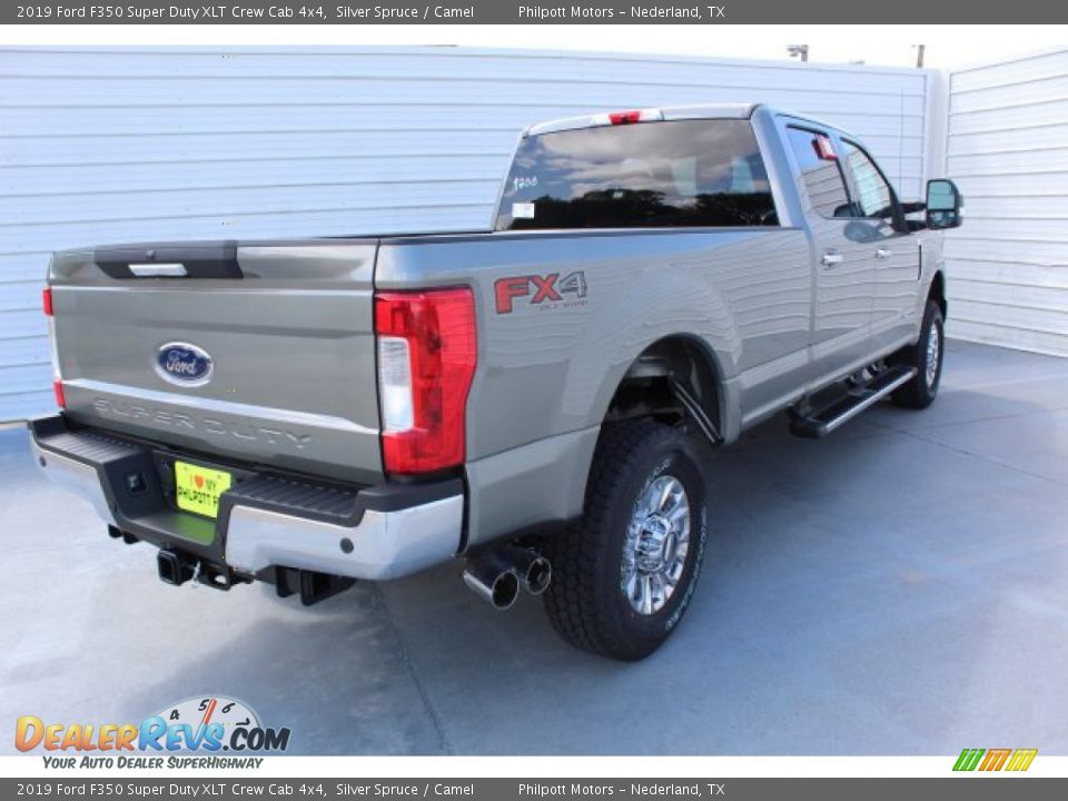 2019 Ford F350 Super Duty XLT Crew Cab 4x4 Silver Spruce / Camel Photo #9