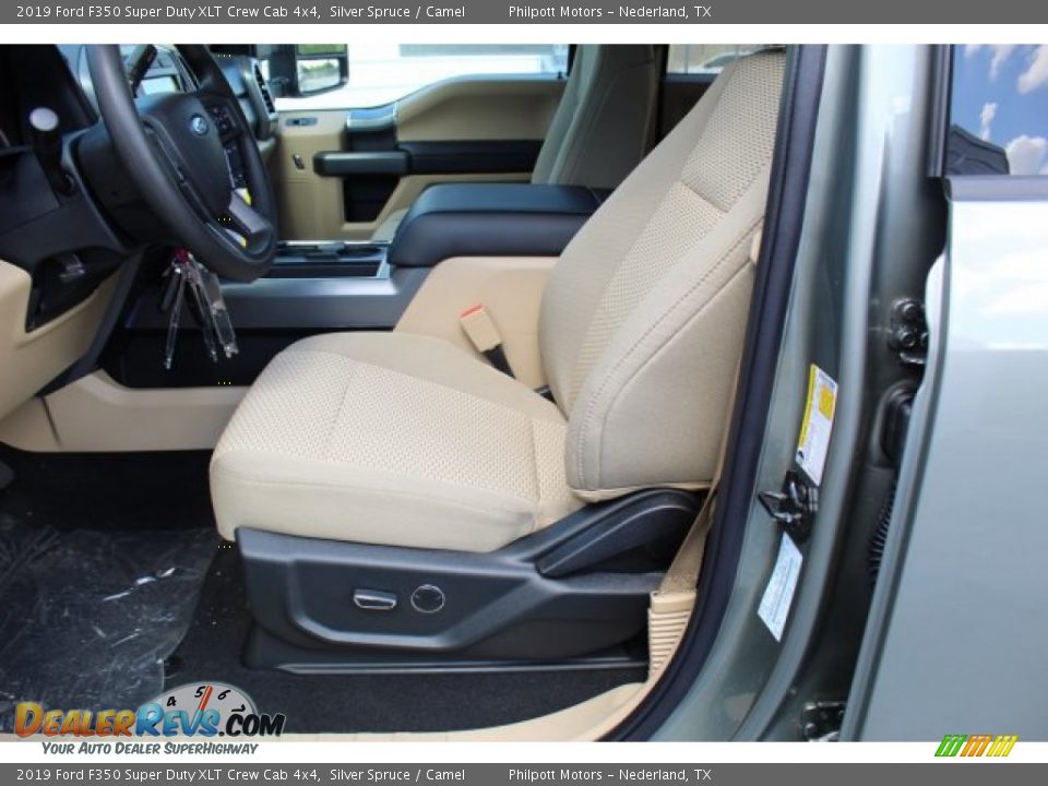 2019 Ford F350 Super Duty XLT Crew Cab 4x4 Silver Spruce / Camel Photo #11