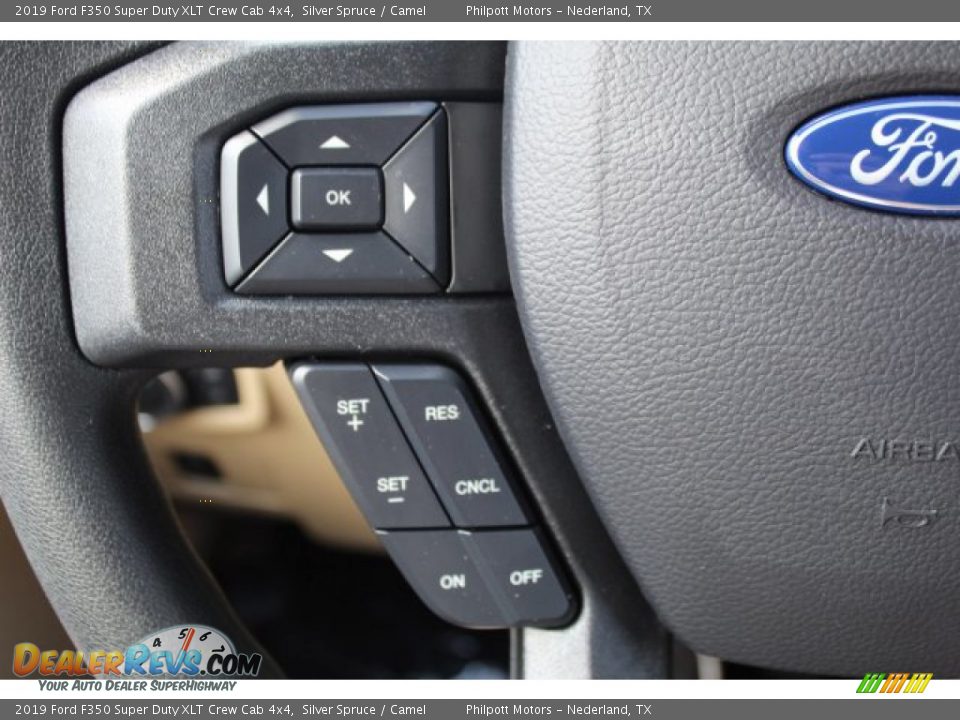 2019 Ford F350 Super Duty XLT Crew Cab 4x4 Silver Spruce / Camel Photo #13
