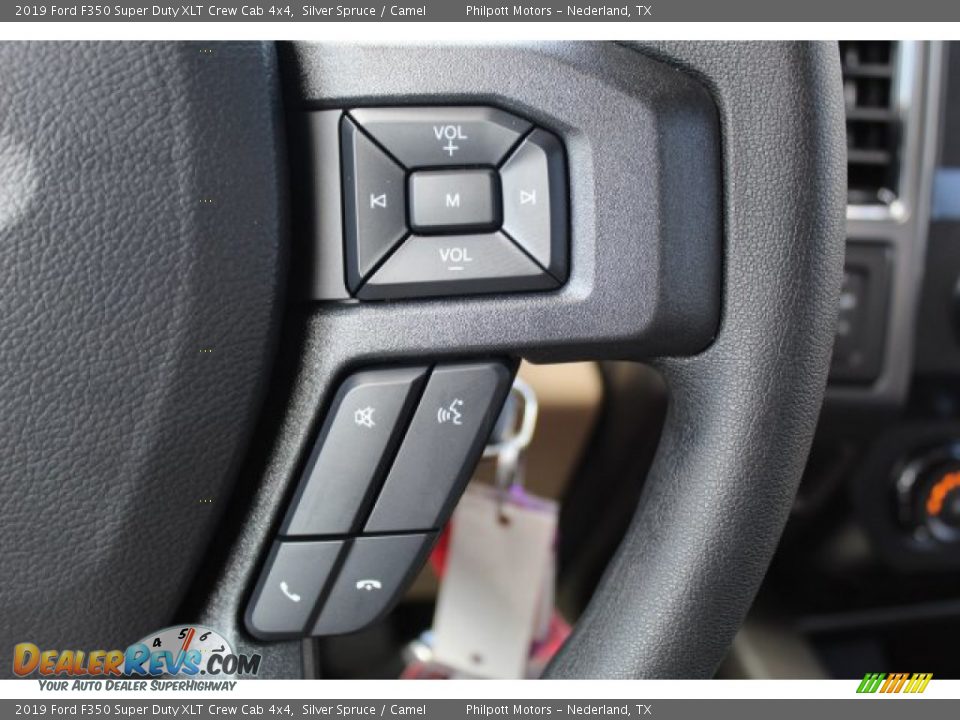2019 Ford F350 Super Duty XLT Crew Cab 4x4 Silver Spruce / Camel Photo #14