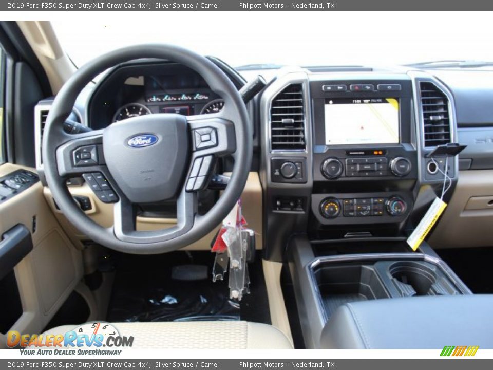 2019 Ford F350 Super Duty XLT Crew Cab 4x4 Silver Spruce / Camel Photo #23