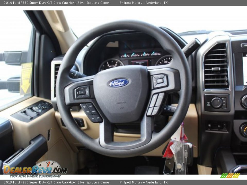 2019 Ford F350 Super Duty XLT Crew Cab 4x4 Silver Spruce / Camel Photo #24