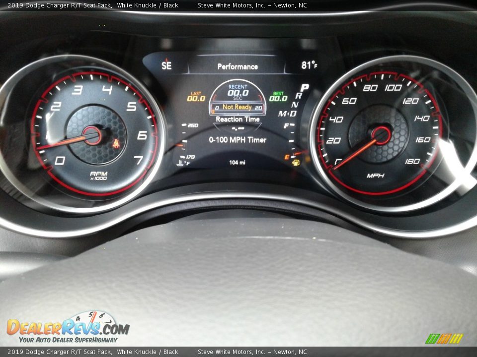 2019 Dodge Charger R/T Scat Pack White Knuckle / Black Photo #20