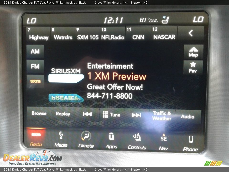 2019 Dodge Charger R/T Scat Pack White Knuckle / Black Photo #22