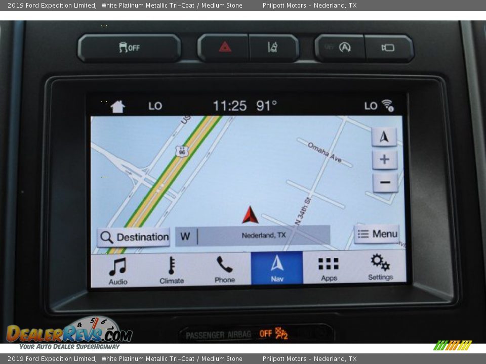 2019 Ford Expedition Limited White Platinum Metallic Tri-Coat / Medium Stone Photo #22